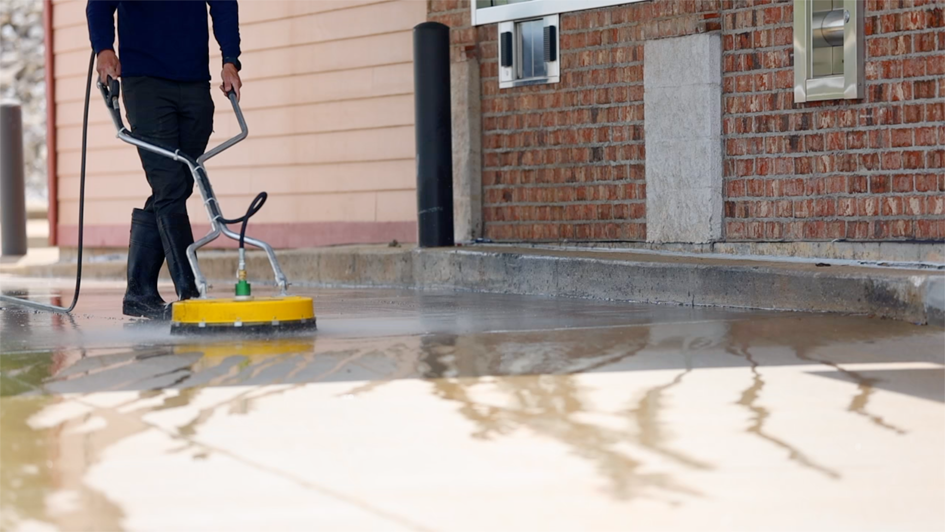 Commercial Pressure Washing We Wash Sidewalks, Parking Lots